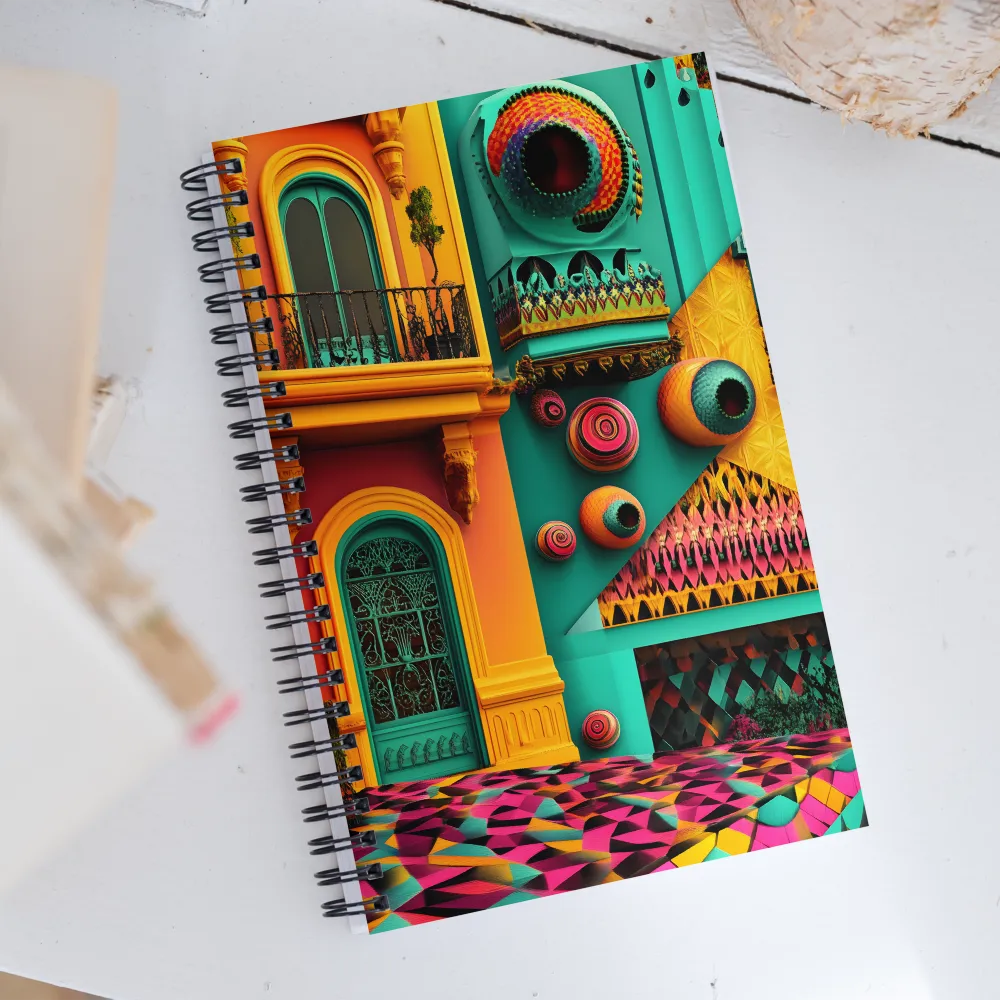 Architectural Dreams in Color | Spiral Notebook