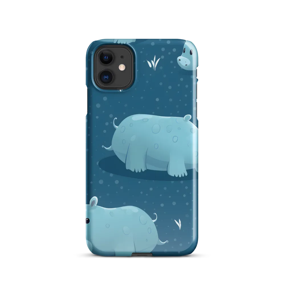 Whimsical Hippo Play | Phone Case |  11 | Snap Case | Glossy