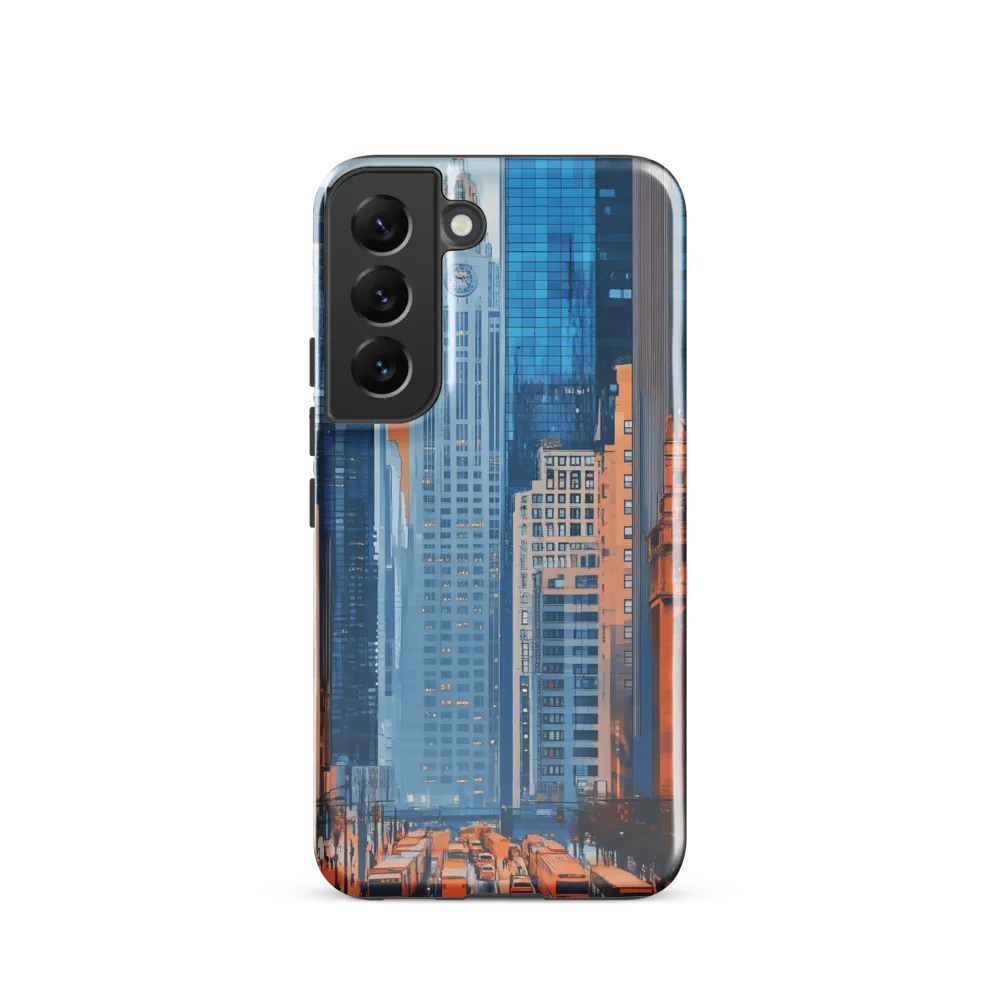 Urban Symphony in Blue and Orange