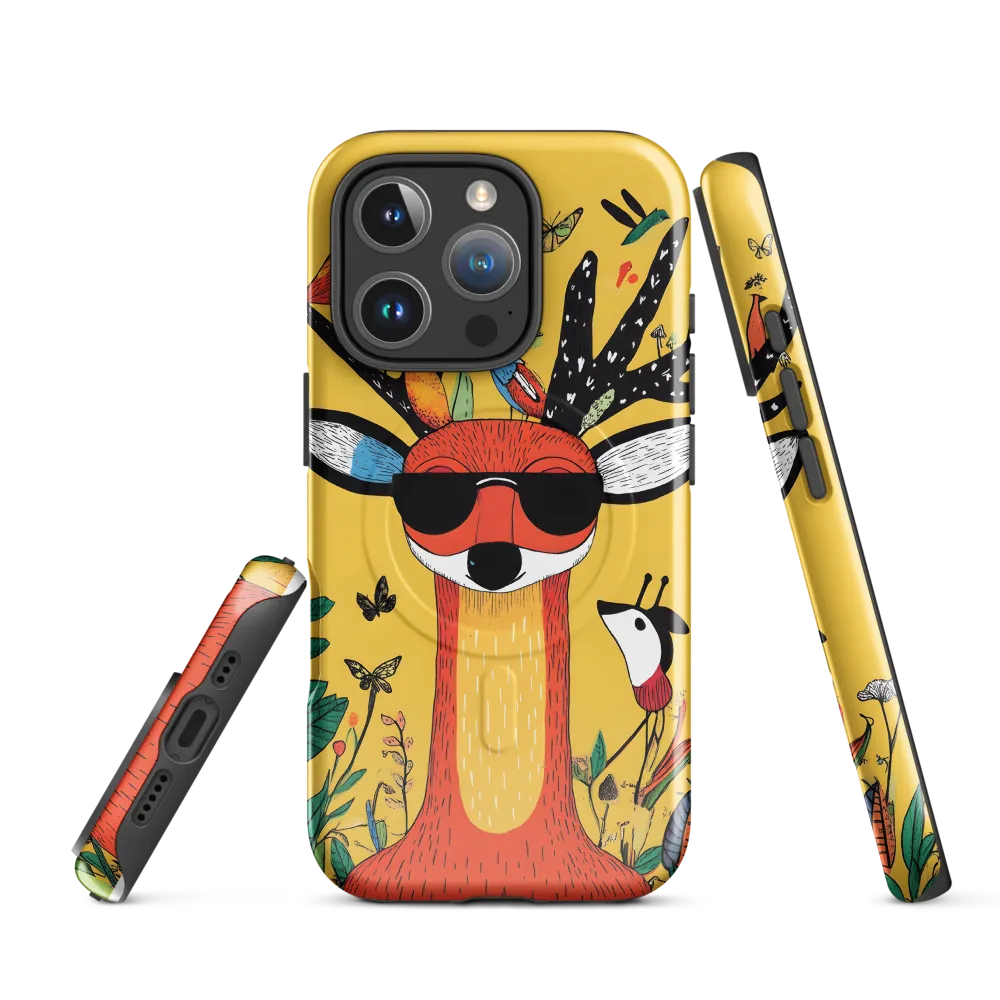 Playful Deer with Sunglasses