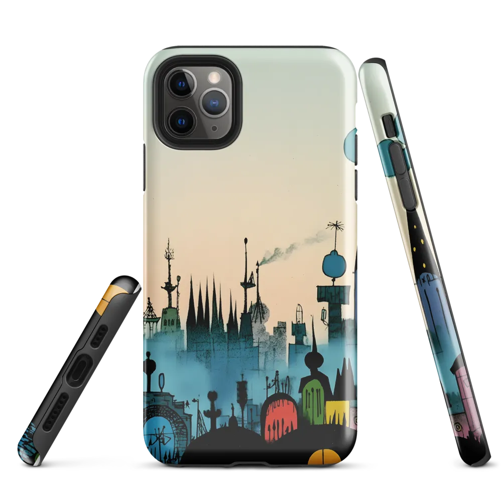 Whimsical Cityscape | Phone Case |  11 Pro Max | Tough Case | Glossy