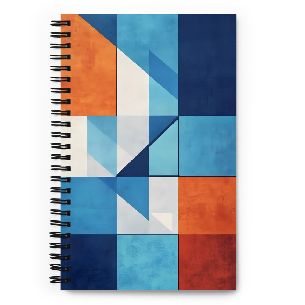 Geometric Harmony in Color | Spiral Notebook