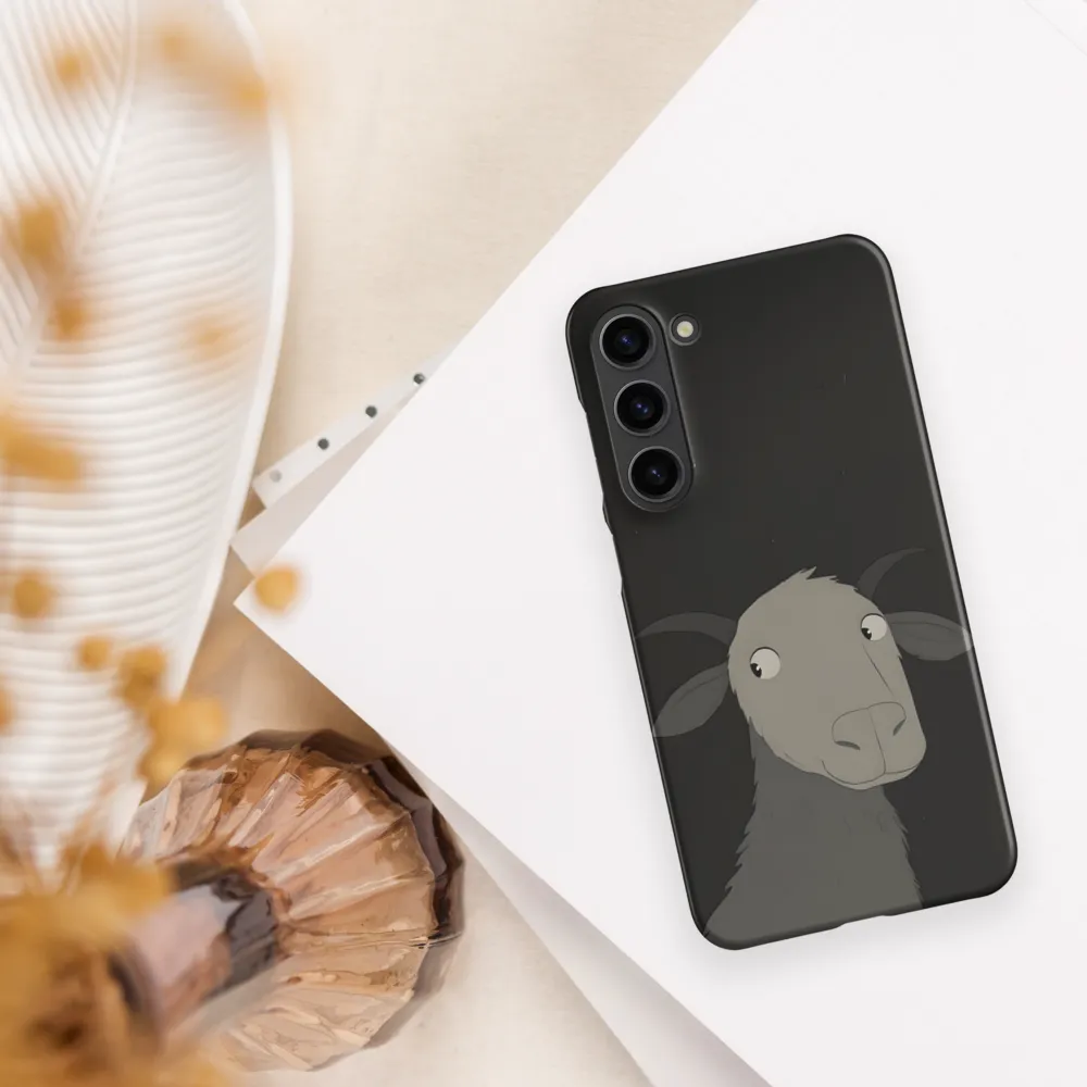 Whimsical Goat in Darkness