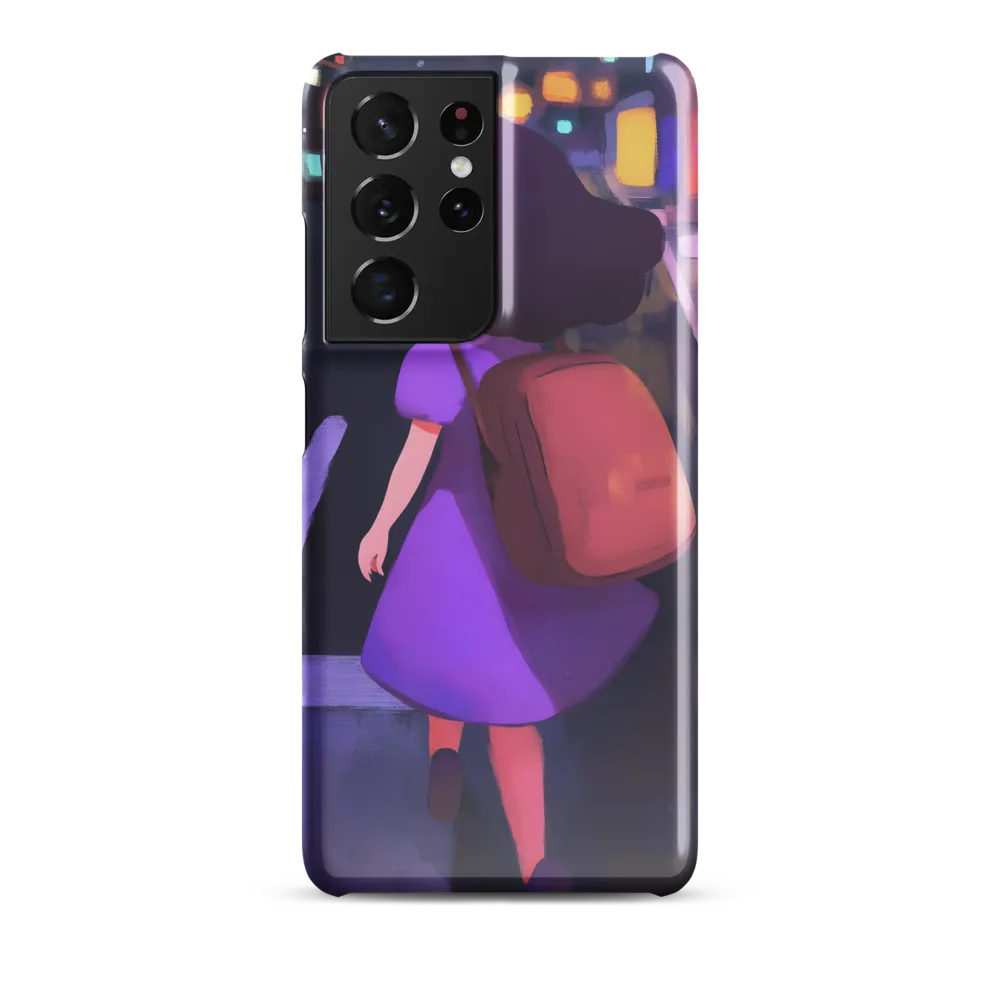 Wandering Through Neon Dreams | Phone Case |  S21 Ultra | Snap Case | Glossy