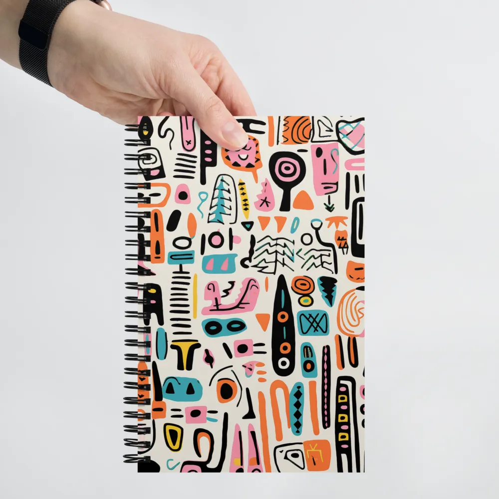 Kaleidoscope of Shapes | Spiral Notebook