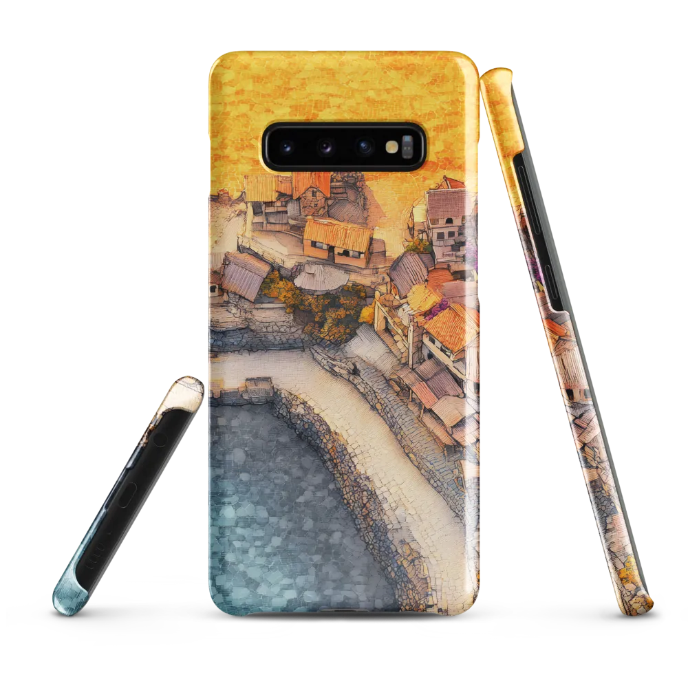 Tranquil Coastal Village Retreat | Phone Case |  S10 Plus | Snap Case | Glossy