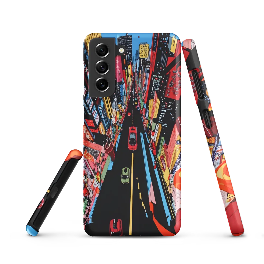 Urban Symphony: A Bird's-Eye View of Life | Phone Case |  S21 | Snap Case | Matte