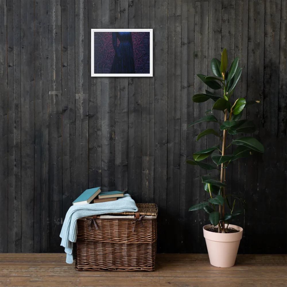Veil of Enigma | Canvas with White Frame | 12″×16″