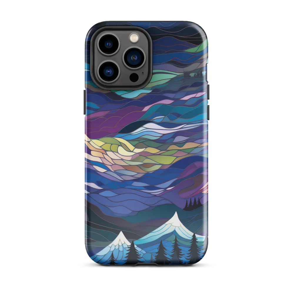 Twilight Peaks: An Abstract Mountain Landscape