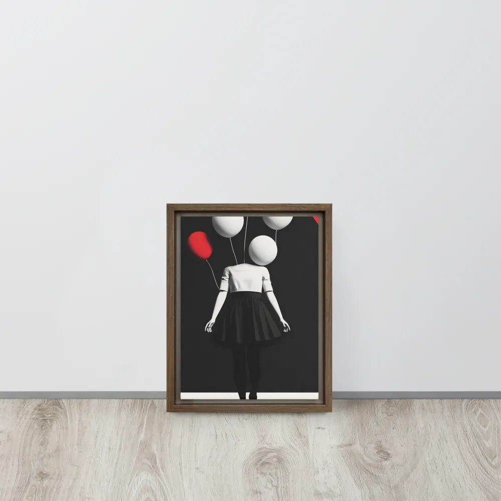 Suspended in Mystery | Canvas with Brown Frame | 9″×12″