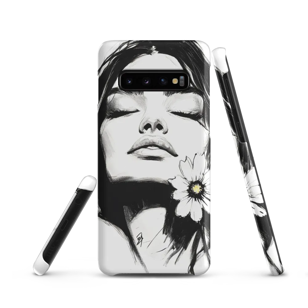 Serenity in Ink | Phone Case |  S10 | Snap Case | Matte
