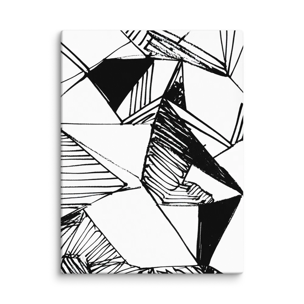 Dynamic Geometry in Ink | Canvas | 18″×24″