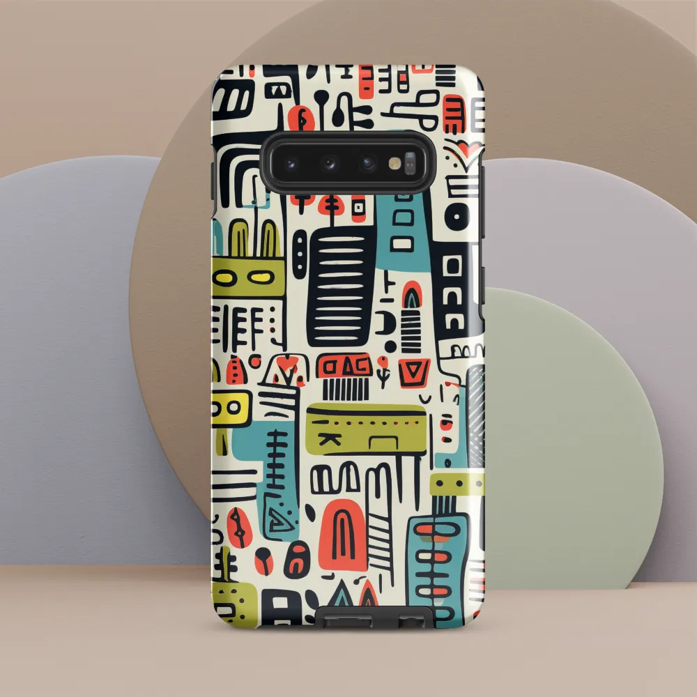 Urban Whimsy: A Playful Cityscape | Phone Case |  S10 Plus | Tough Case | Glossy