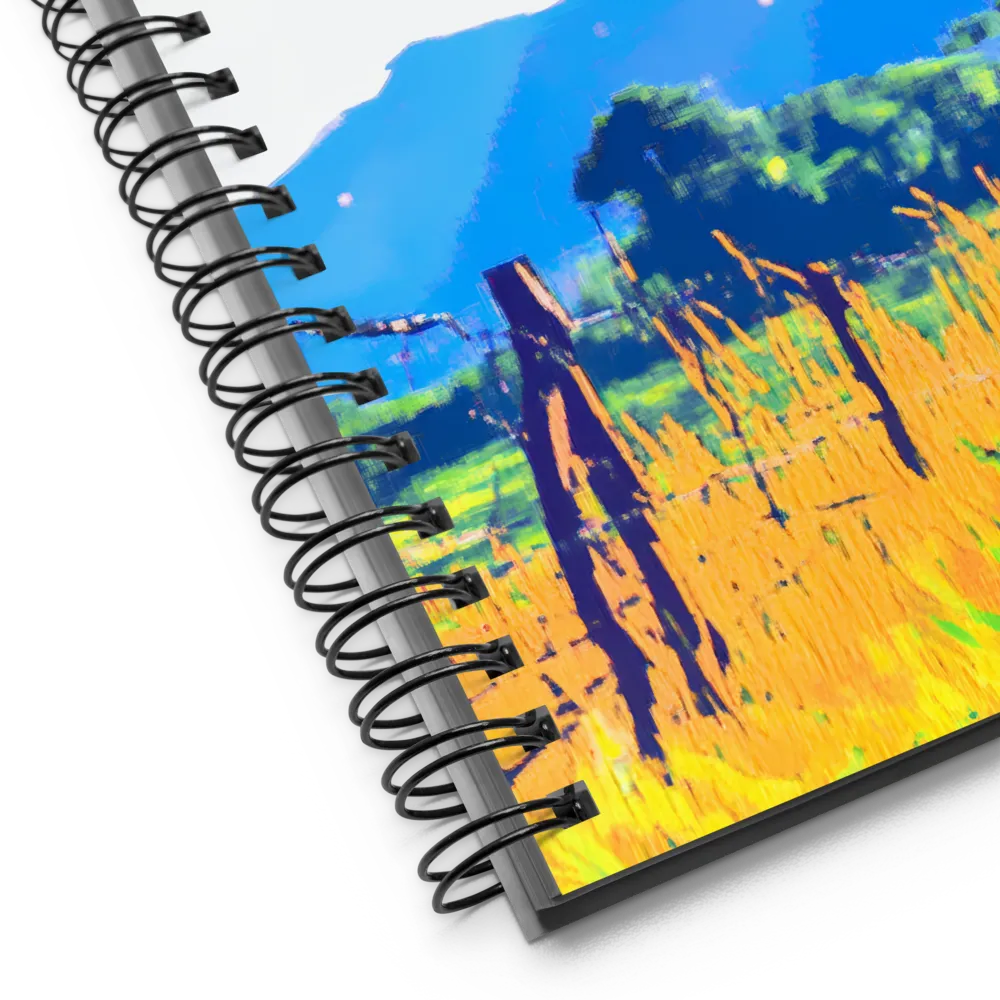 Autumn Serenity in a Vibrant Landscape | Spiral Notebook