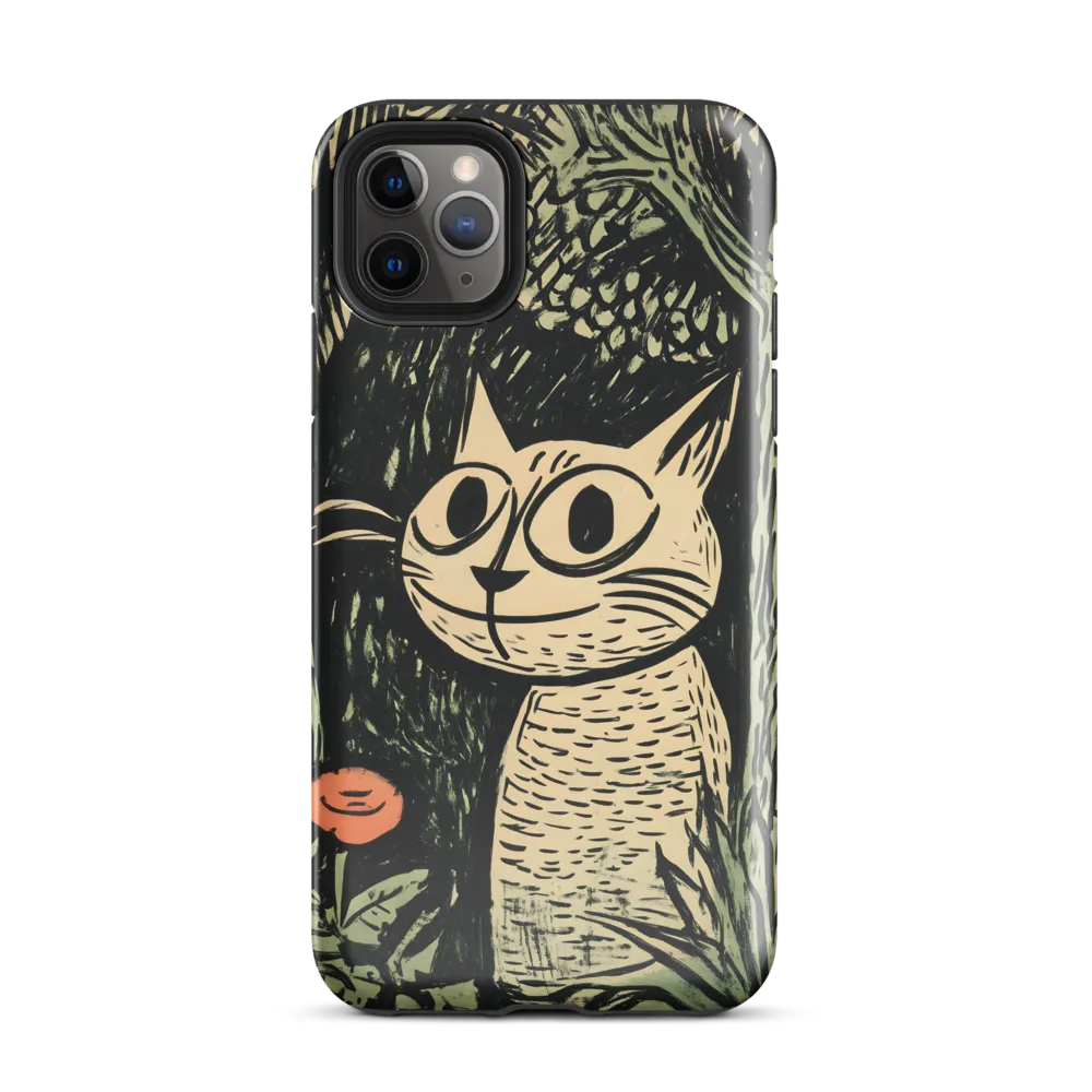 Whimsical Cat in the Forest | Phone Case |  11 Pro Max | Tough Case | Glossy