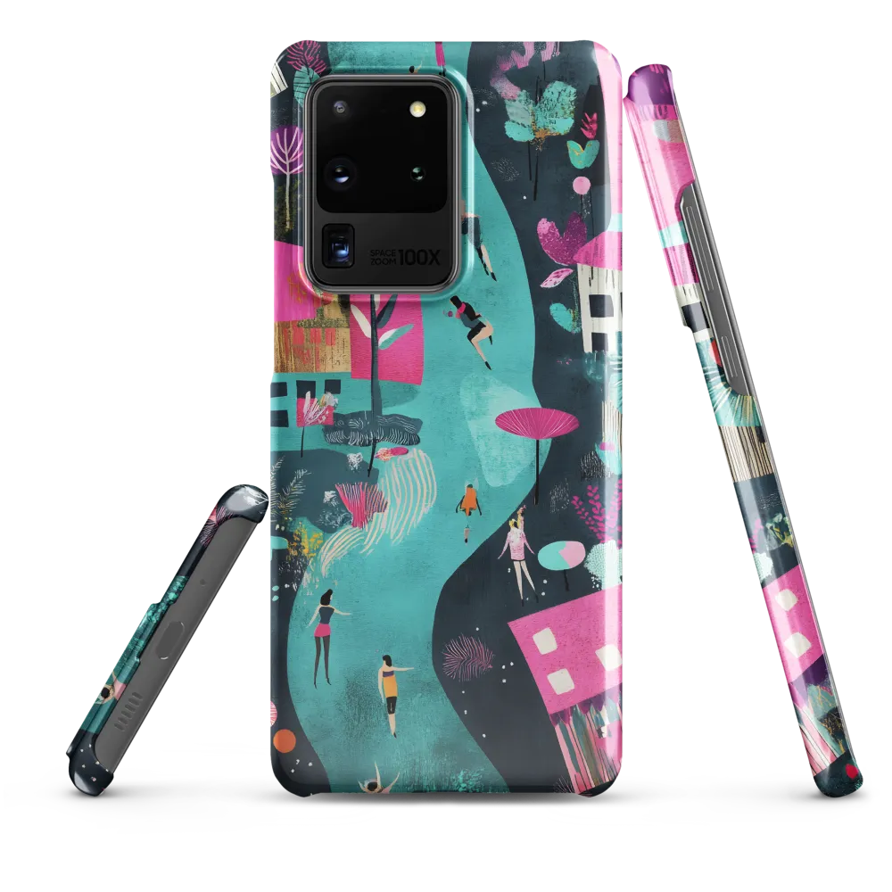 Whimsical Journey Through a Vibrant Landscape | Phone Case |  S20 Ultra | Snap Case | Glossy