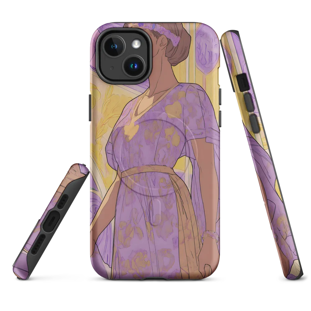 Elegance in Floral Harmony | Phone Case |  14 Plus | MagSafe® Tough Case | Matte