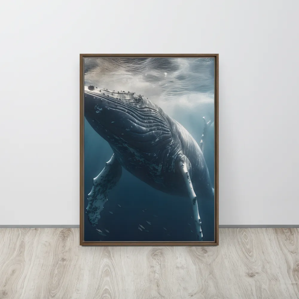 Graced by the Depths | Canvas with Brown Frame | 20″×28″