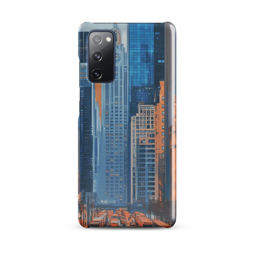 Urban Symphony in Blue and Orange