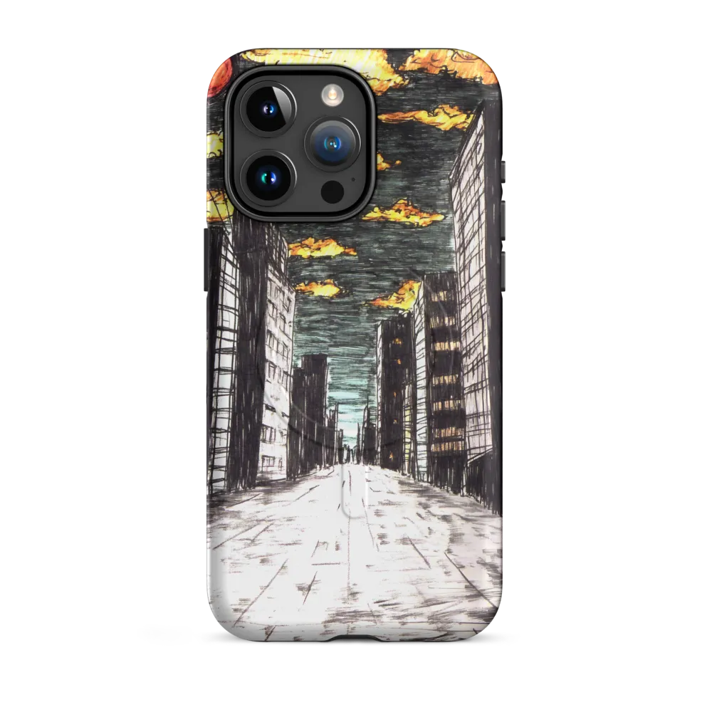 Eclipsed Cityscape | Phone Case |  15 Pro Max | MagSafe® Tough Case | Matte