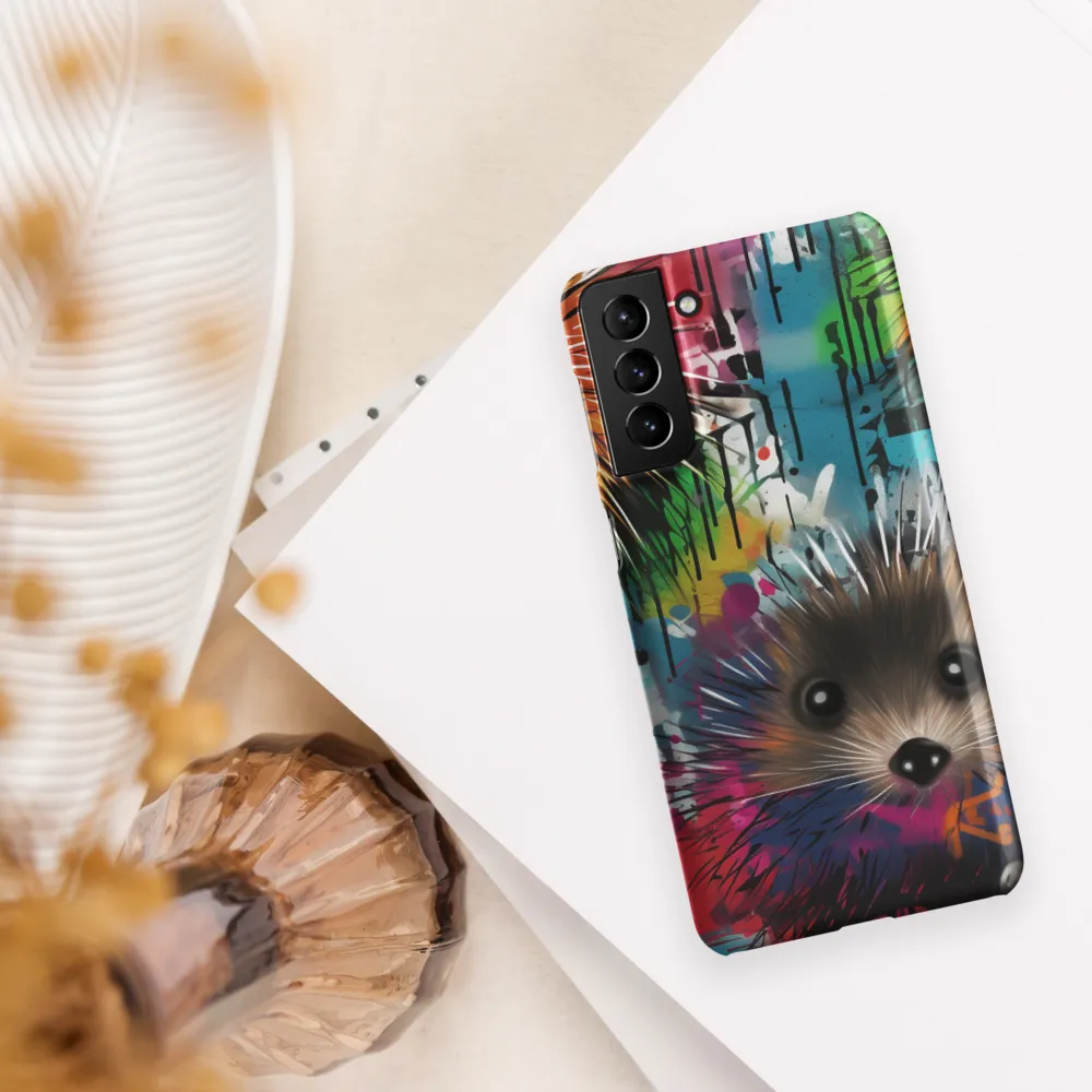 Whimsical Hedgehogs in a Kaleidoscopic Wonderland | Phone Case |  S21 Plus | Snap Case | Matte