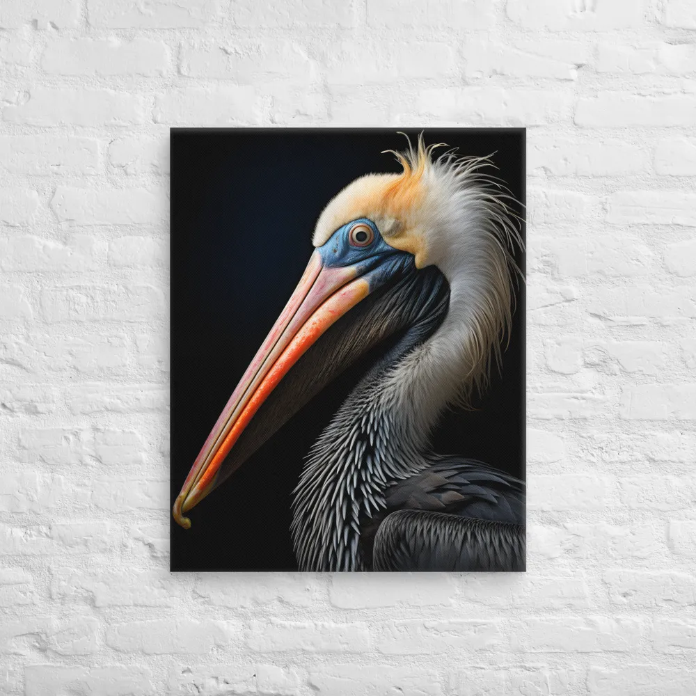 Majestic Portrait of a Pelican | Canvas | 24″×30″
