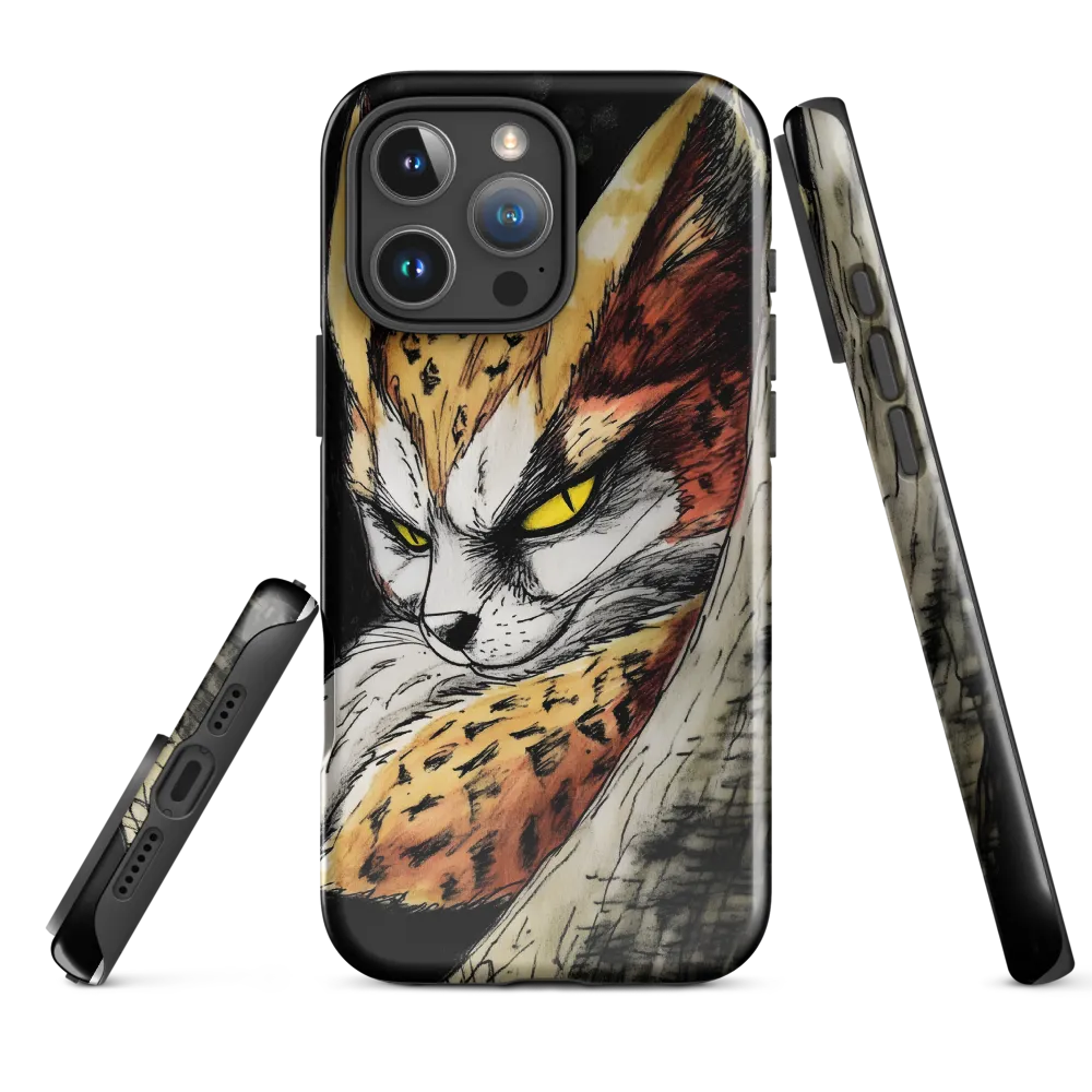 Fierce Gaze of the Wild Cat