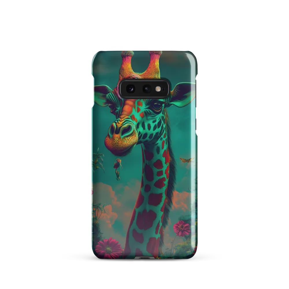 Whimsical Giraffe Among Blossoms