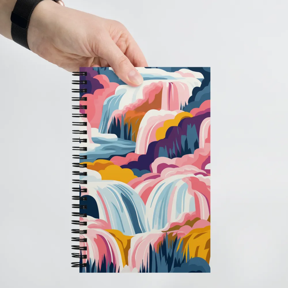 Cascades of Colorful Serenity | Spiral Notebook