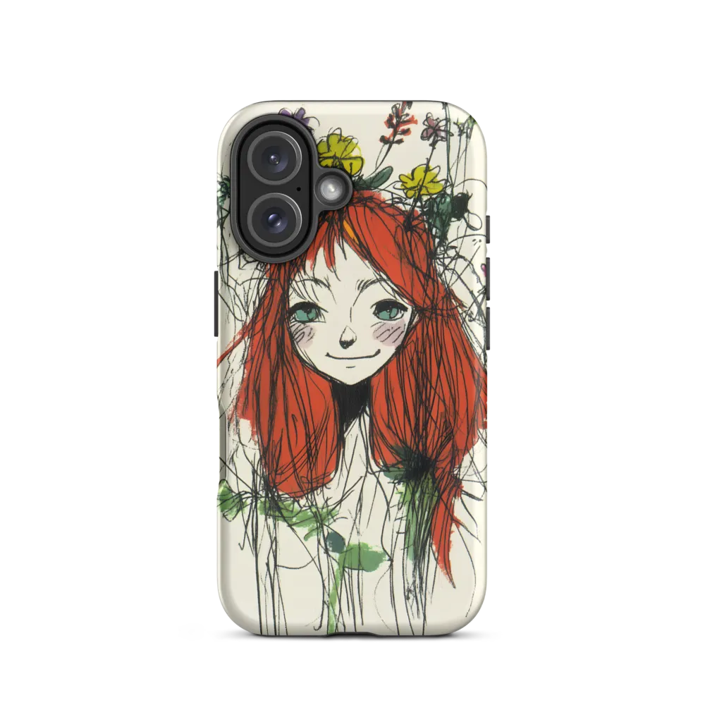 Whimsical Floral Portrait | Phone Case