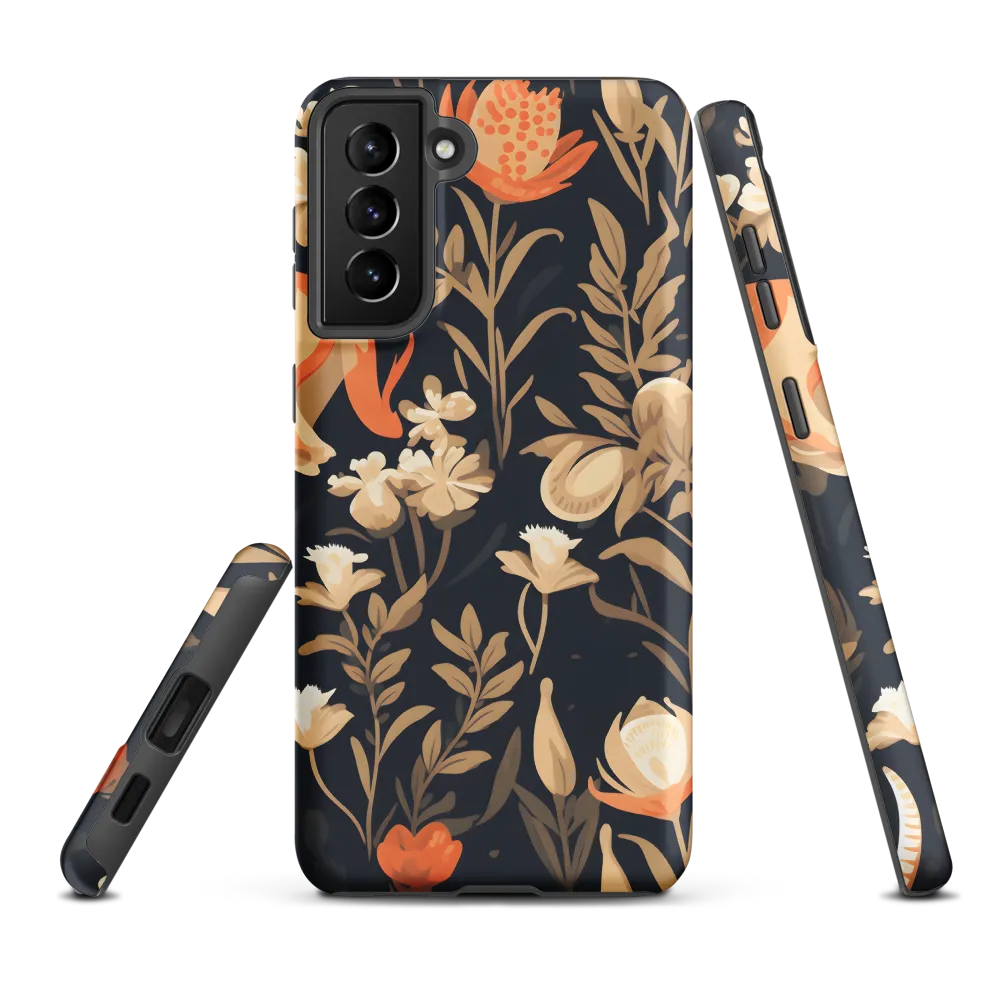 Floral Harmony: A Dance in the Dark