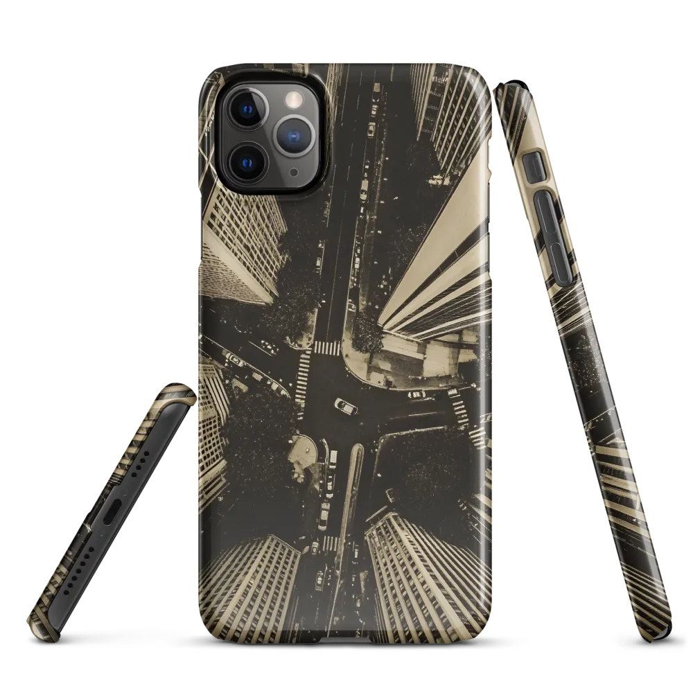 Urban Symphony: Aerial Perspective of City Life | Phone Case |  11 Pro Max | Snap Case | Glossy