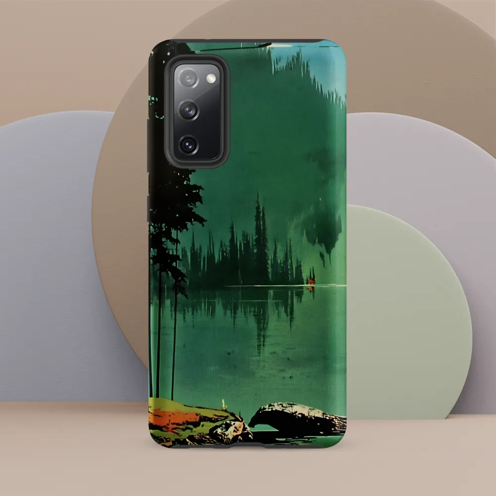 Serenity Reflected: A Tranquil Lake Scene