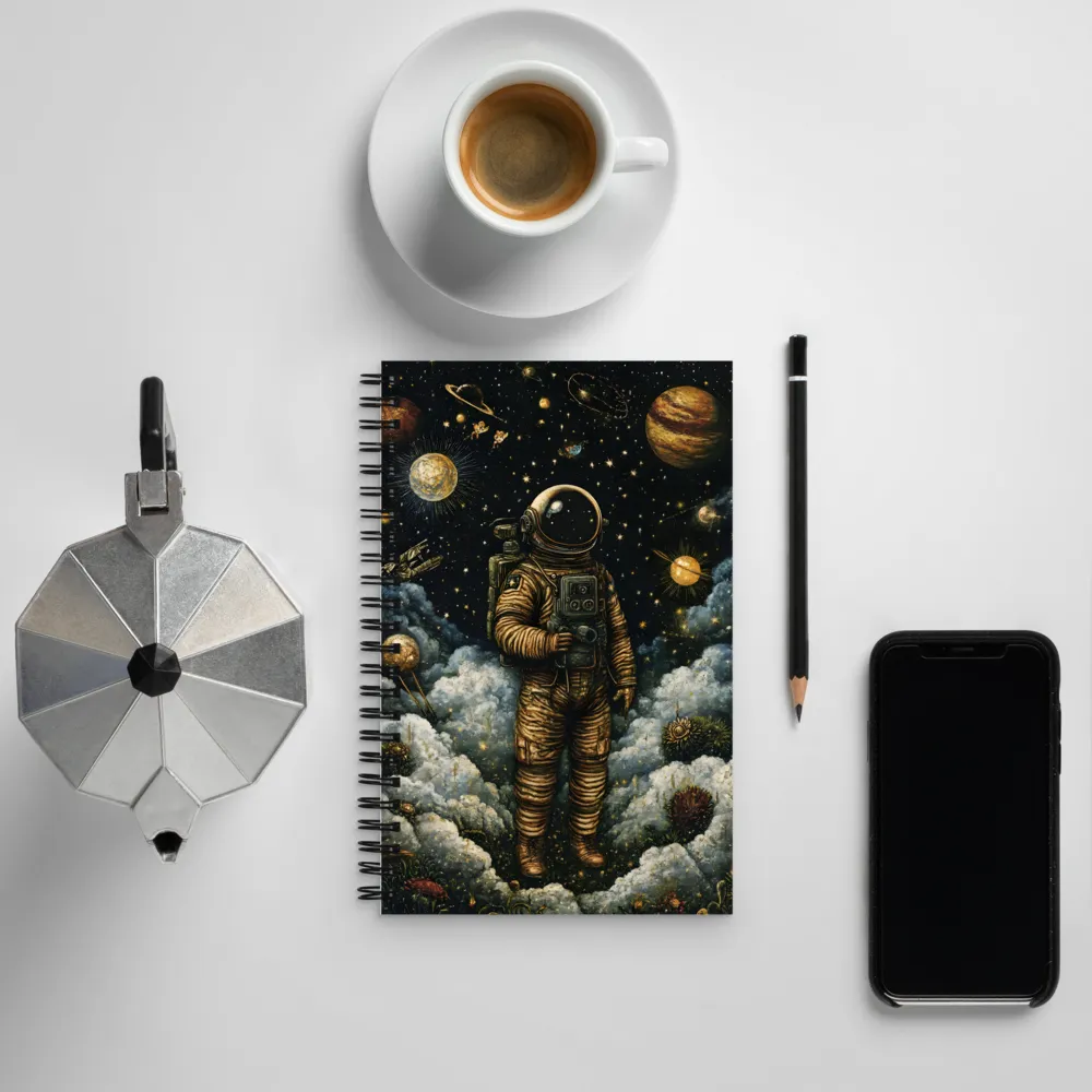 Cosmic Dreams: The Astronaut's Journey | Spiral Notebook