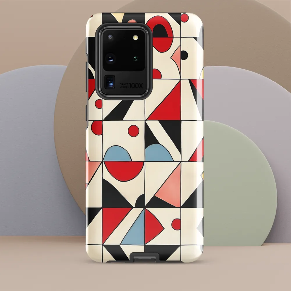 Dynamic Geometric Harmony | Phone Case |  S20 Ultra | Tough Case | Glossy