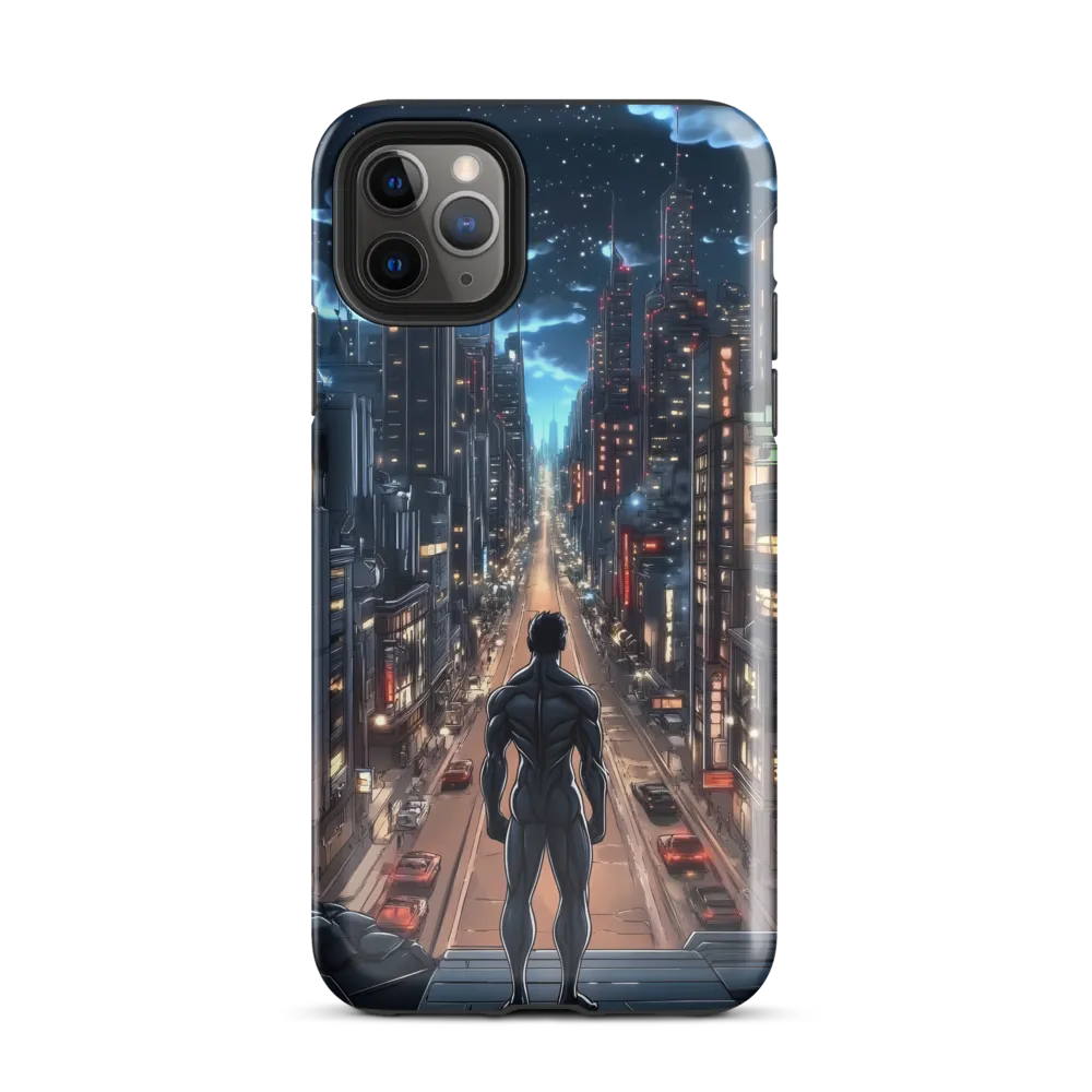 Urban Vigilance: A Hero's Watch | Phone Case |  11 Pro Max | Tough Case | Glossy