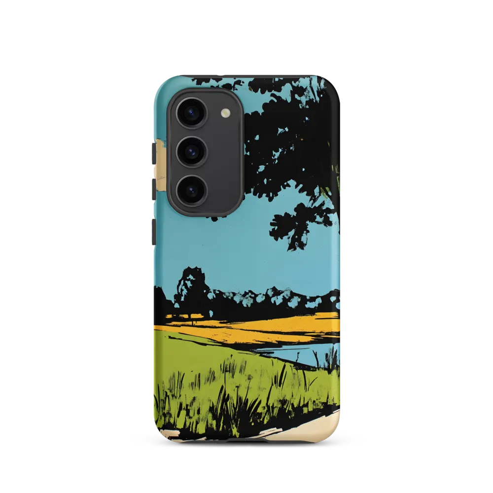 Vibrant Landscape in Pop Art Style