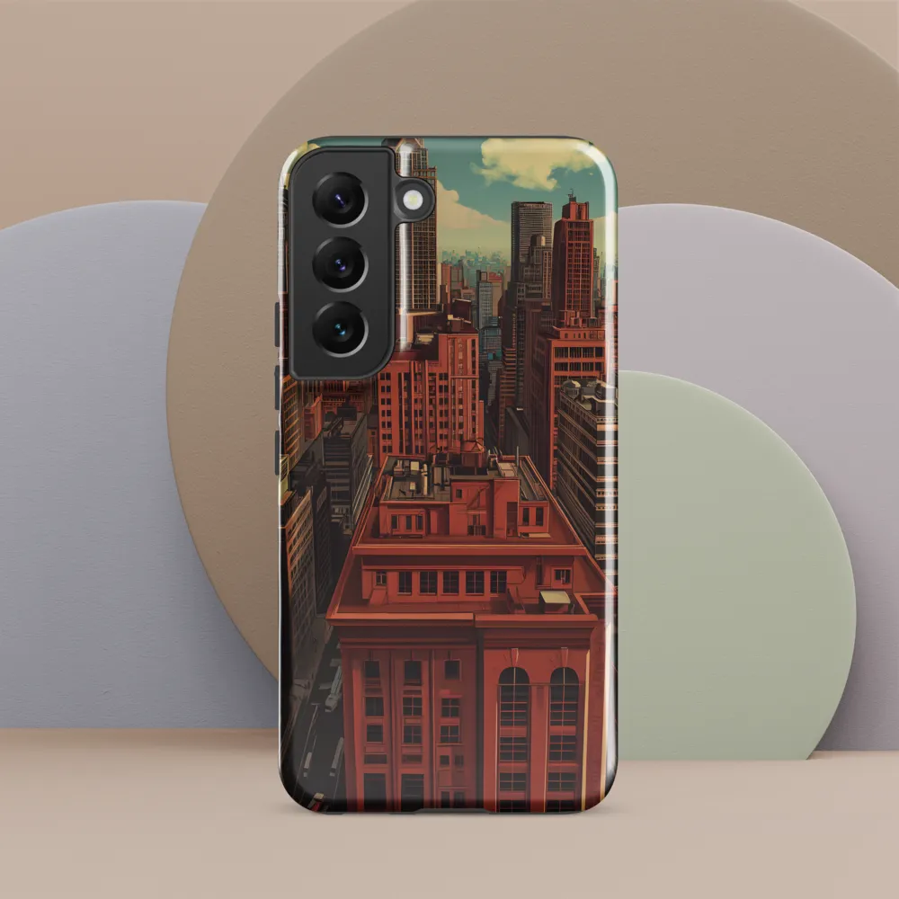 Urban Reverie: A Journey Through the City | Phone Case |  S22 | Tough Case | Glossy