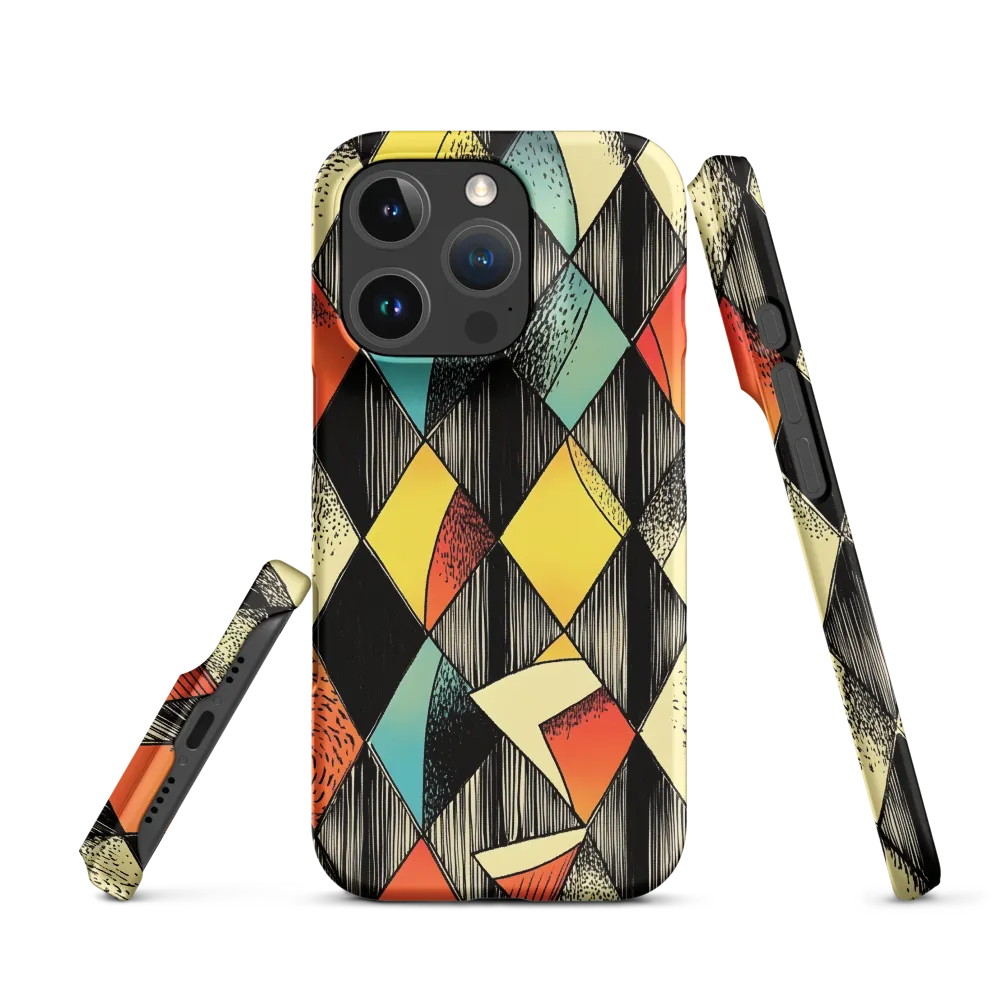 Dynamic Geometric Abstraction | Phone Case |  16 Pro | Snap Case | Matte
