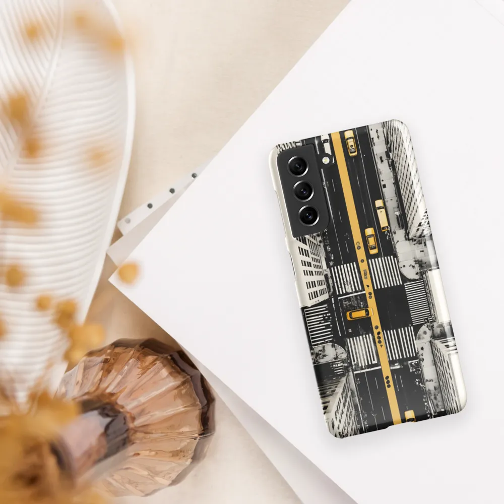 City Pulse: An Aerial Perspective | Phone Case |  S21 | Snap Case | Glossy