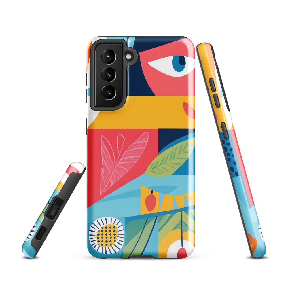 Vibrant Geometric Visage