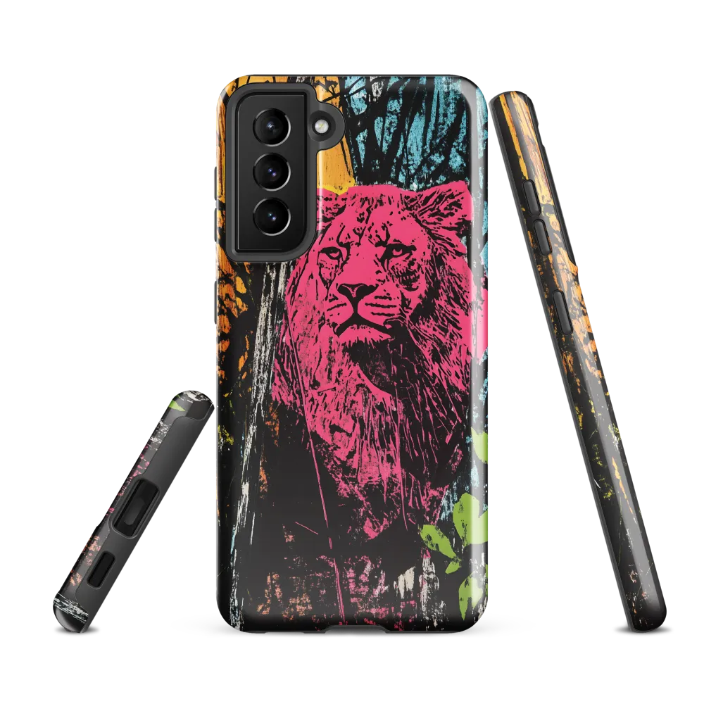 Fierce Vibrance: The Pink Lion