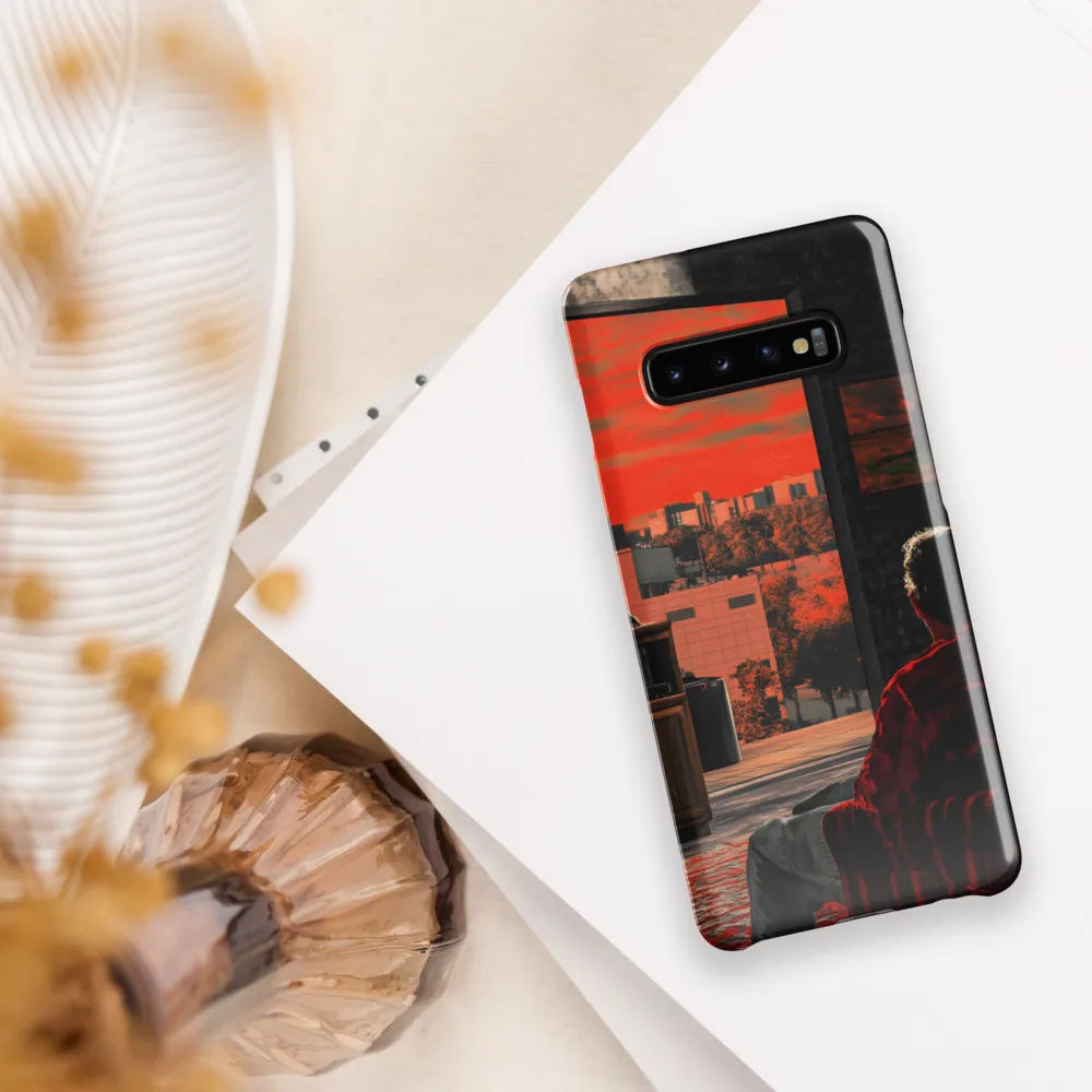 Gaze into the Ember Horizon | Phone Case |  S10 Plus | Snap Case | Glossy