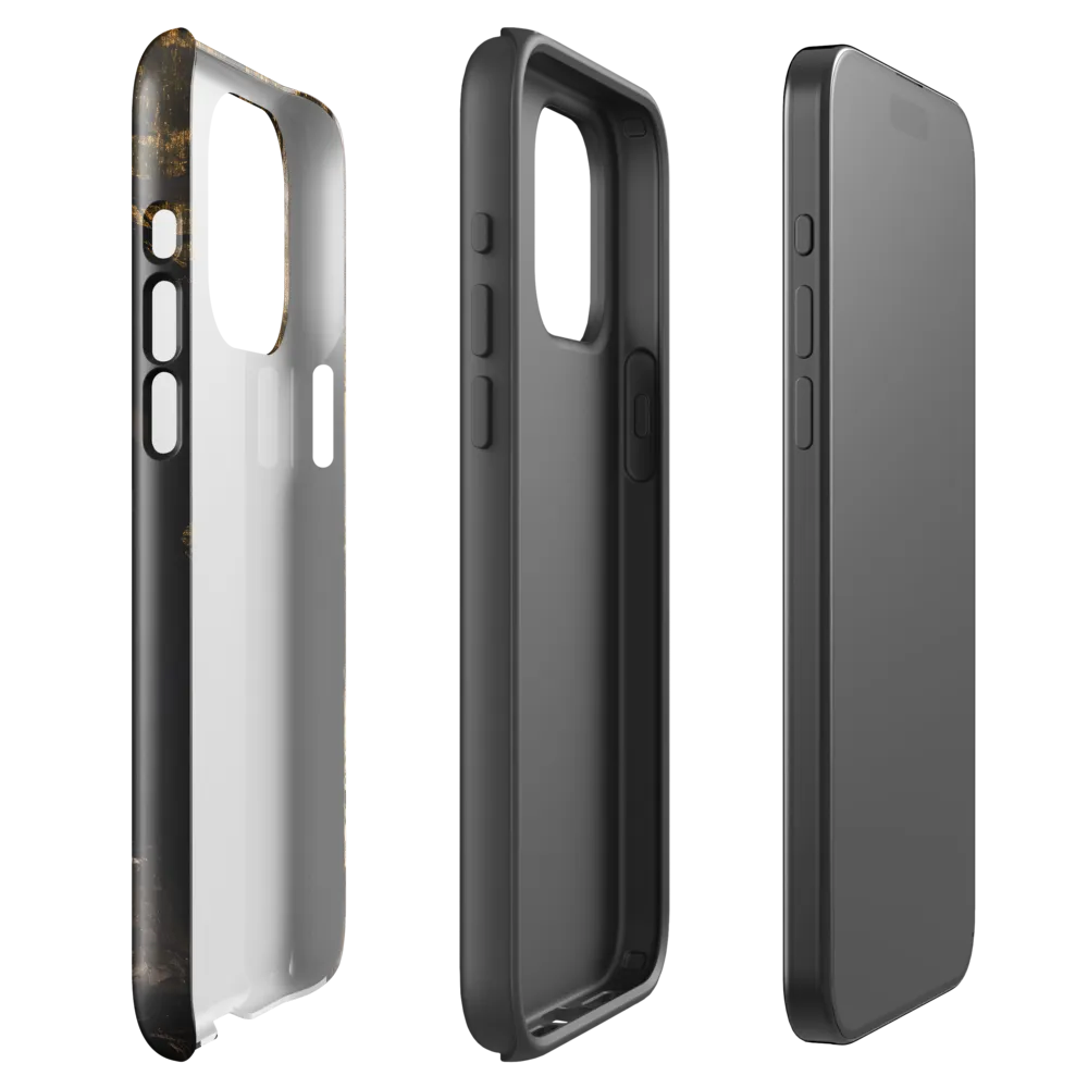 Golden Elegance: A Modern Profile Portrait