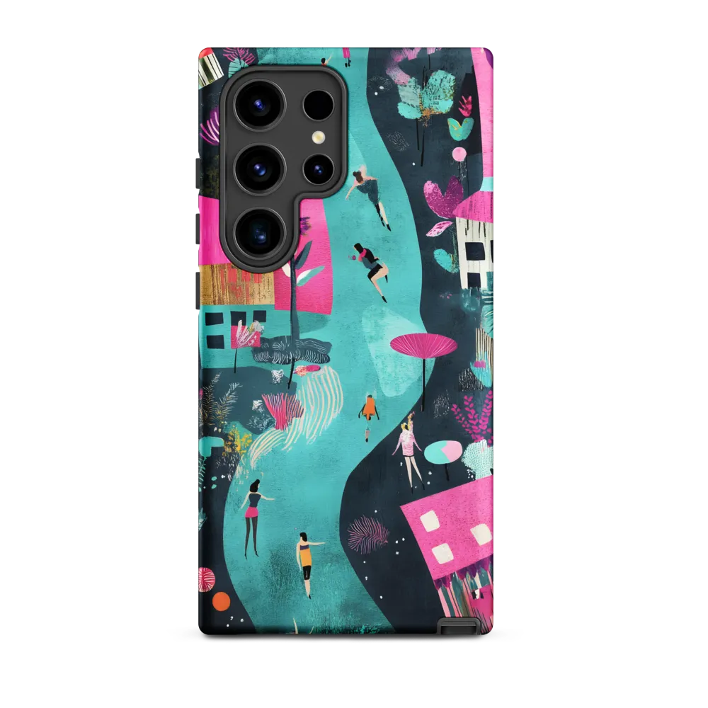 Whimsical Journey Through a Vibrant Landscape | Phone Case |  S24 Ultra | Tough Case | Matte