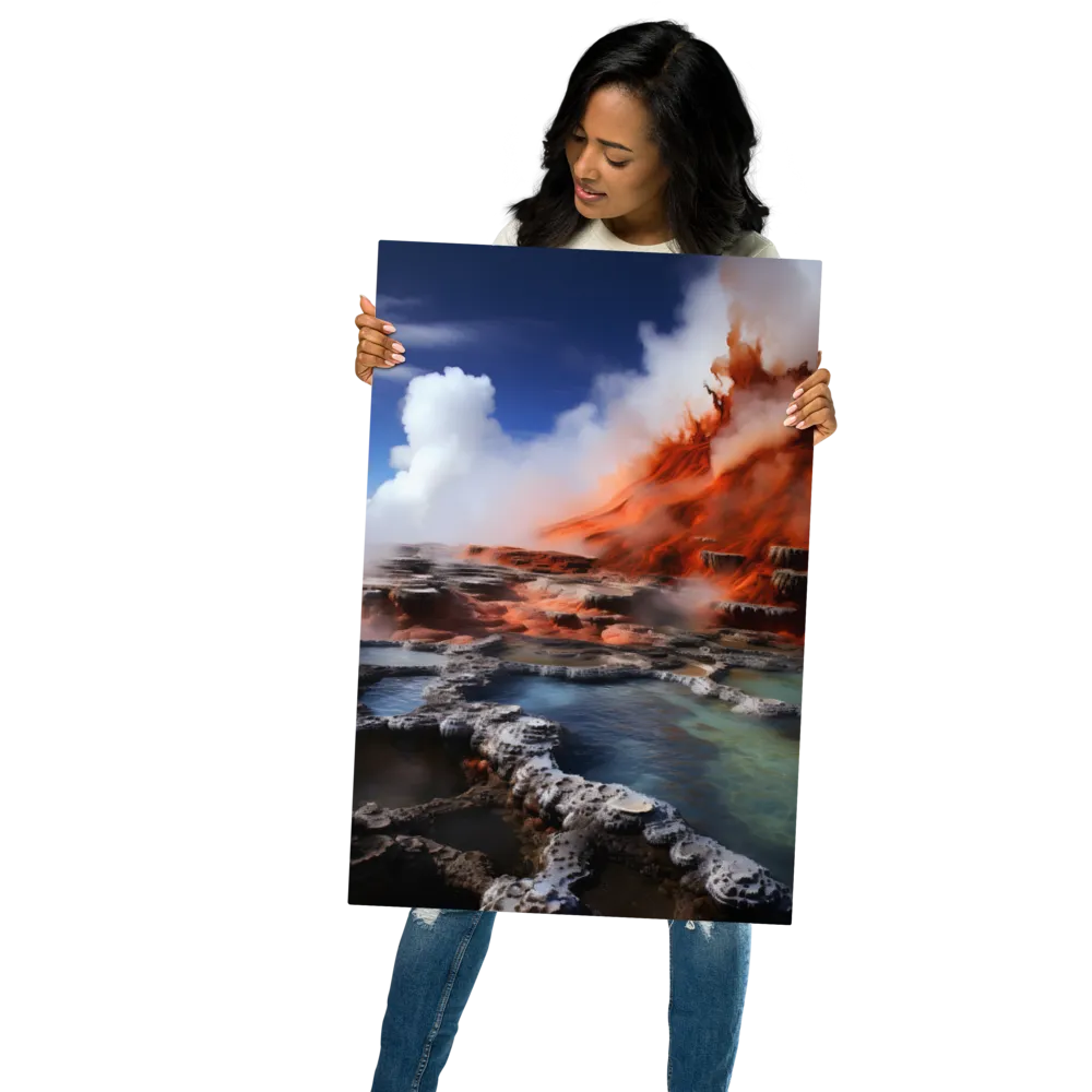 Nature's Fury: The Volcano's Expression | Metal Print | 20″×30″