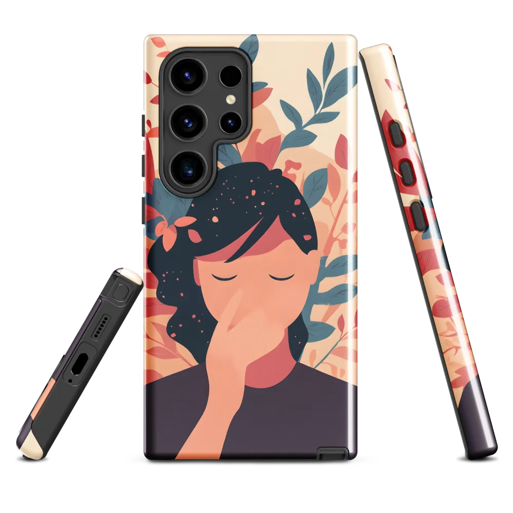 Whispers of Nature: A Serene Contemplation | Phone Case |  S24 Ultra | Tough Case | Glossy