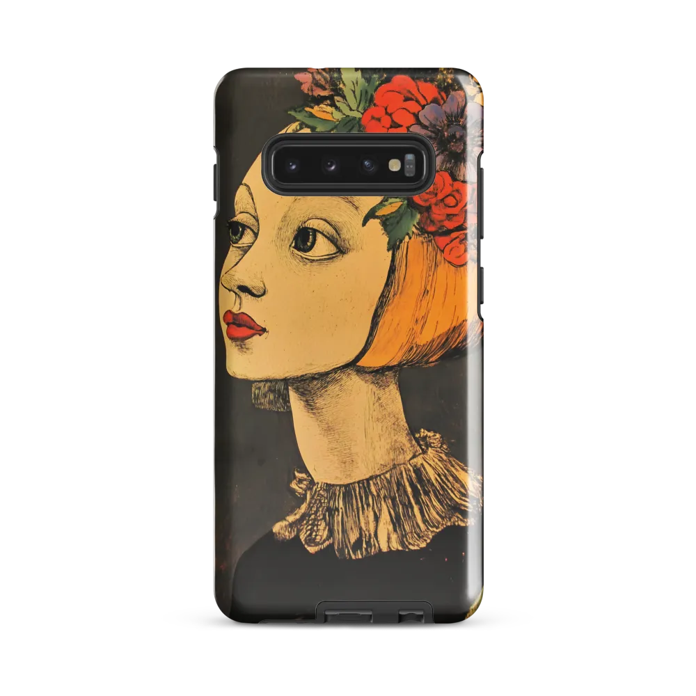 Whimsical Floral Crown | Phone Case |  S10 Plus | Tough Case | Glossy