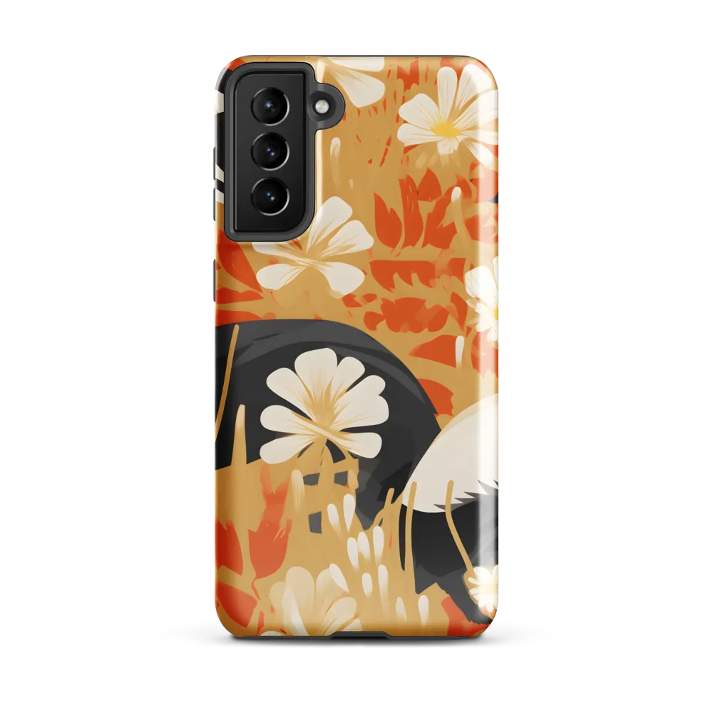 Whimsical Badgers in Bloom