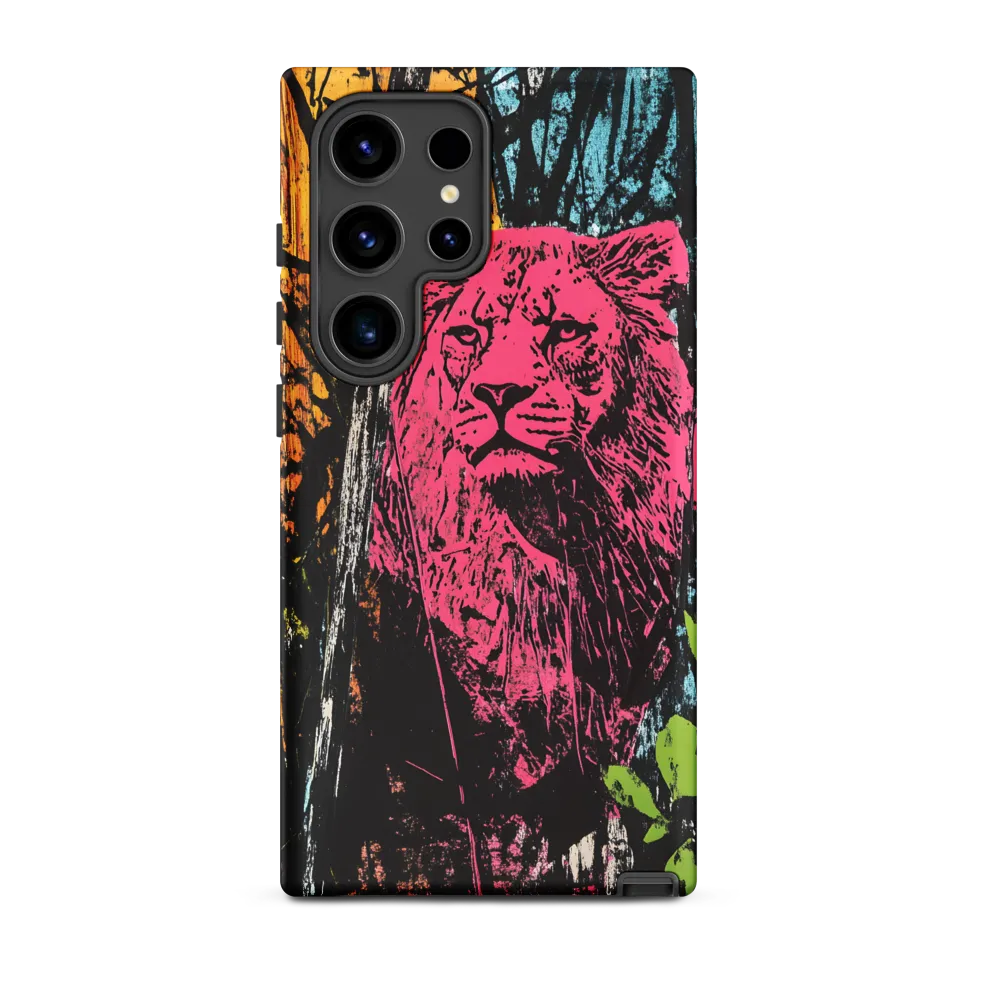 Fierce Vibrance: The Pink Lion